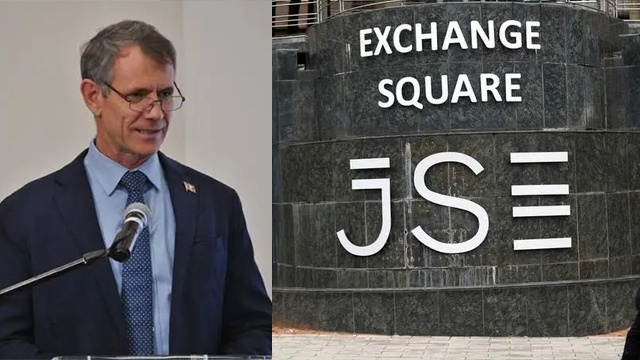 Minister for Finance Neal Rijkenberg. (R) Government will raise finance through the Johannesburg Stock Exchange. (Pic: Zawya)